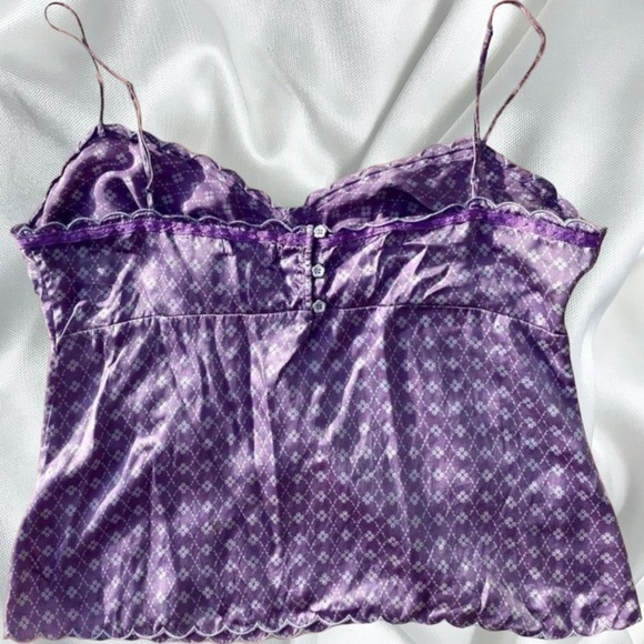 Coquette y2k satin babydoll scallop edge cami - Picture 4 of 4